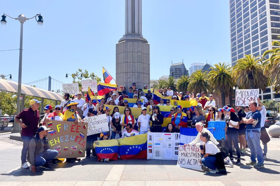 灣區委內瑞拉裔集會 抗議馬杜羅竊選