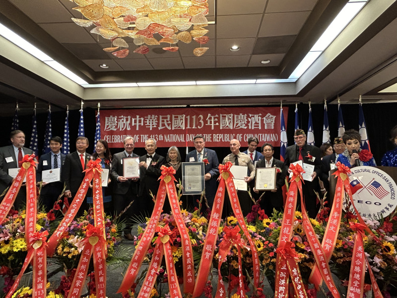 台美官員共慶中華民國113周年國慶