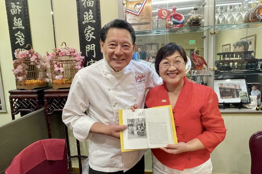 徐佳青訪朱鎮中　盛讚父子兩代為臺灣之光