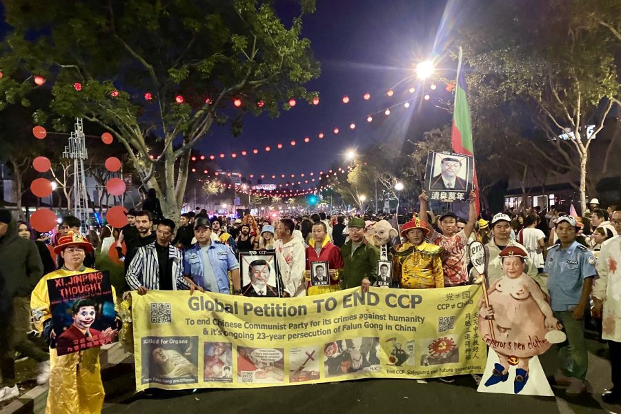 洛杉磯萬聖節大遊行 行動劇揭露中共暴政與人權迫害